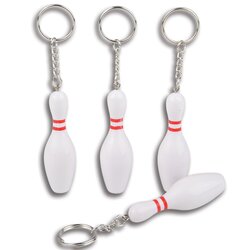 Bowling Pin Keychain 3In