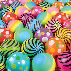 Inflated Vinyl Ball Mix 3In As