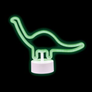 Neon Dinosaur Light 8In