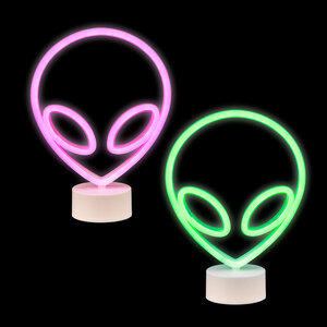Neon Alien Light 10.5In Asmt