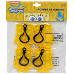 Spongebob 4Pk Popper Keychains