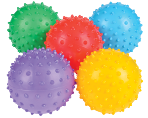 Knobby Ball 3In Asmt Inflated
