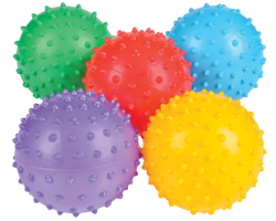 Knobby Ball 3In Asmt Inflated