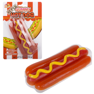 P- Super Gummy Hot Dog 5.29Oz