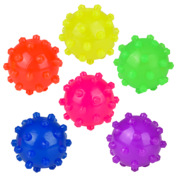 Light Up Spike Ball 2In Asmt