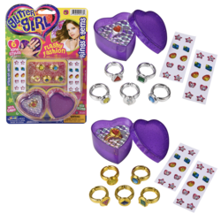 Glitter Girl Rings And Gems