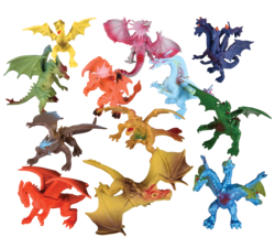 Dragon Figurines 5In Asmt