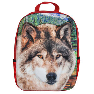 3D Wolf Backpack 14In
