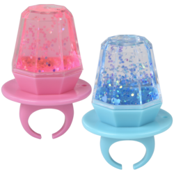 Giant Glitter Gem Ring Asmt