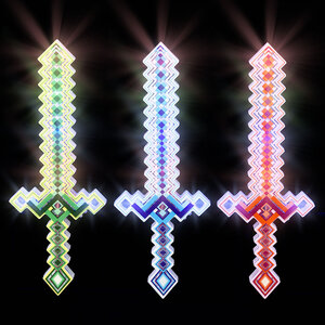 Light Up Pixel Dagger 15In Asm
