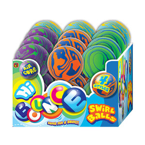 Hi Bounce Swirl Balls 60Mm Asm