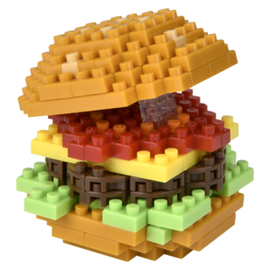 Burger Building Blocks Set