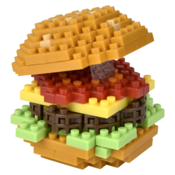 Burger Building Blocks Set
