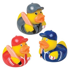 Rubber Ducky Baseball 2In Asmt