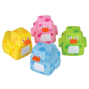 Pixelated Rubber Ducky 2In Asm