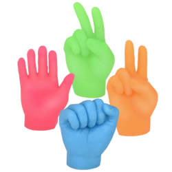 Neon Mini Hand Finger Puppet A