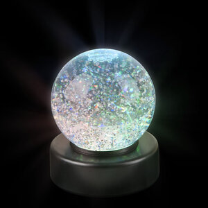 Color Change Glitter Ball 3In