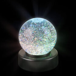 Color Change Glitter Ball 3In