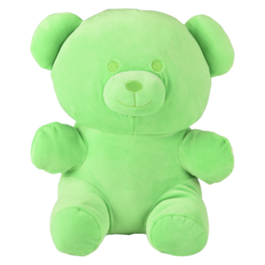Marshmallow Neon Bear 12In Asm