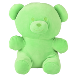 Marshmallow Neon Bear 12In Asm