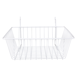 Slatgrid Basket 12X12x4in Whit