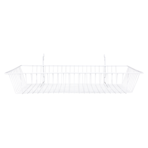Slatgrid Basket 24X12x4in Whit